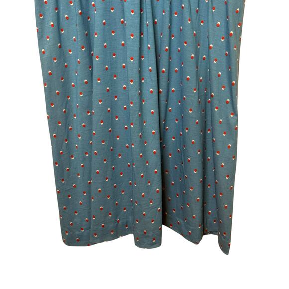 Vintage Plus Size Tabby of California Faux Wrap Blue Dot Short Sleeve Dress - Picture 5 of 8